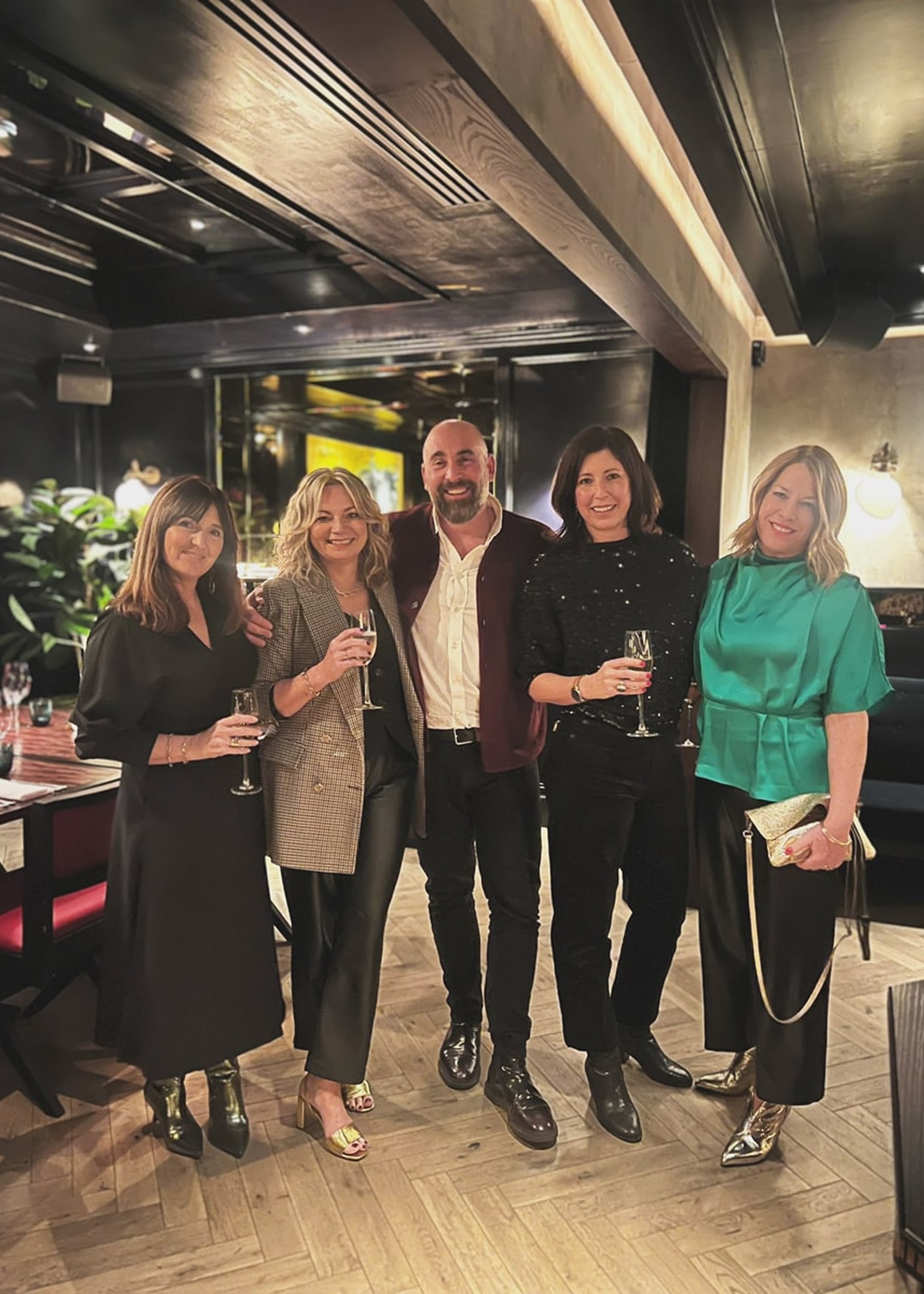 members of the bamboo nine team at our christmas party
