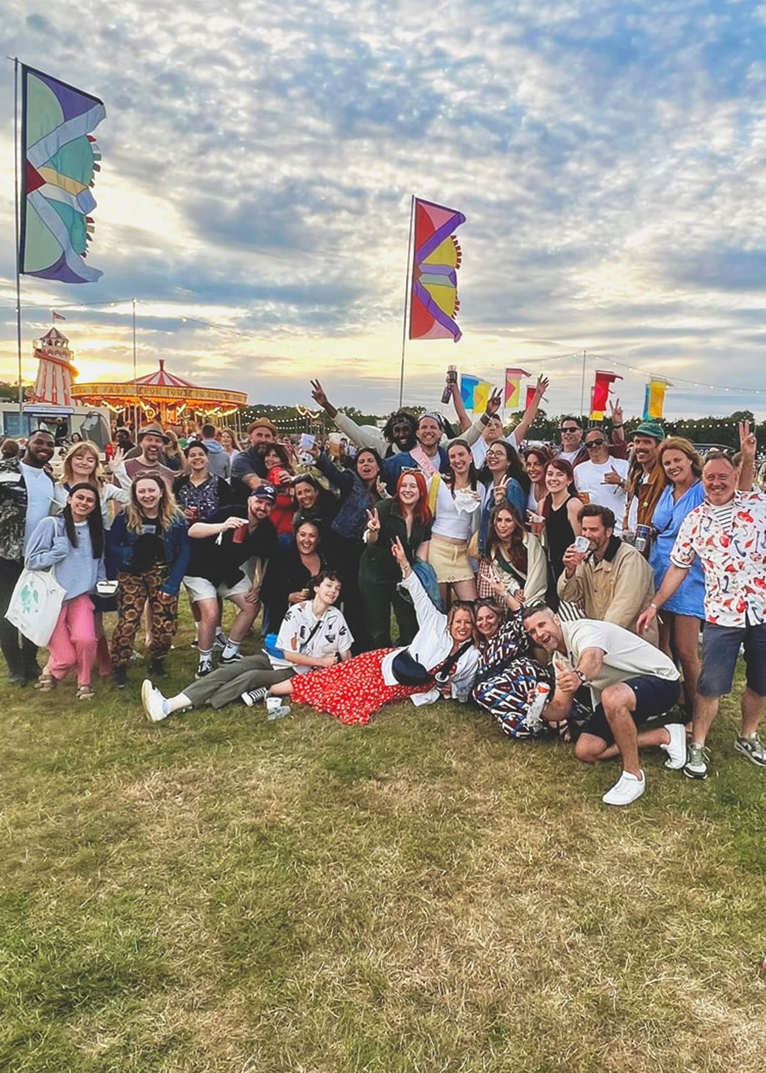 group picture of our team at the summer party